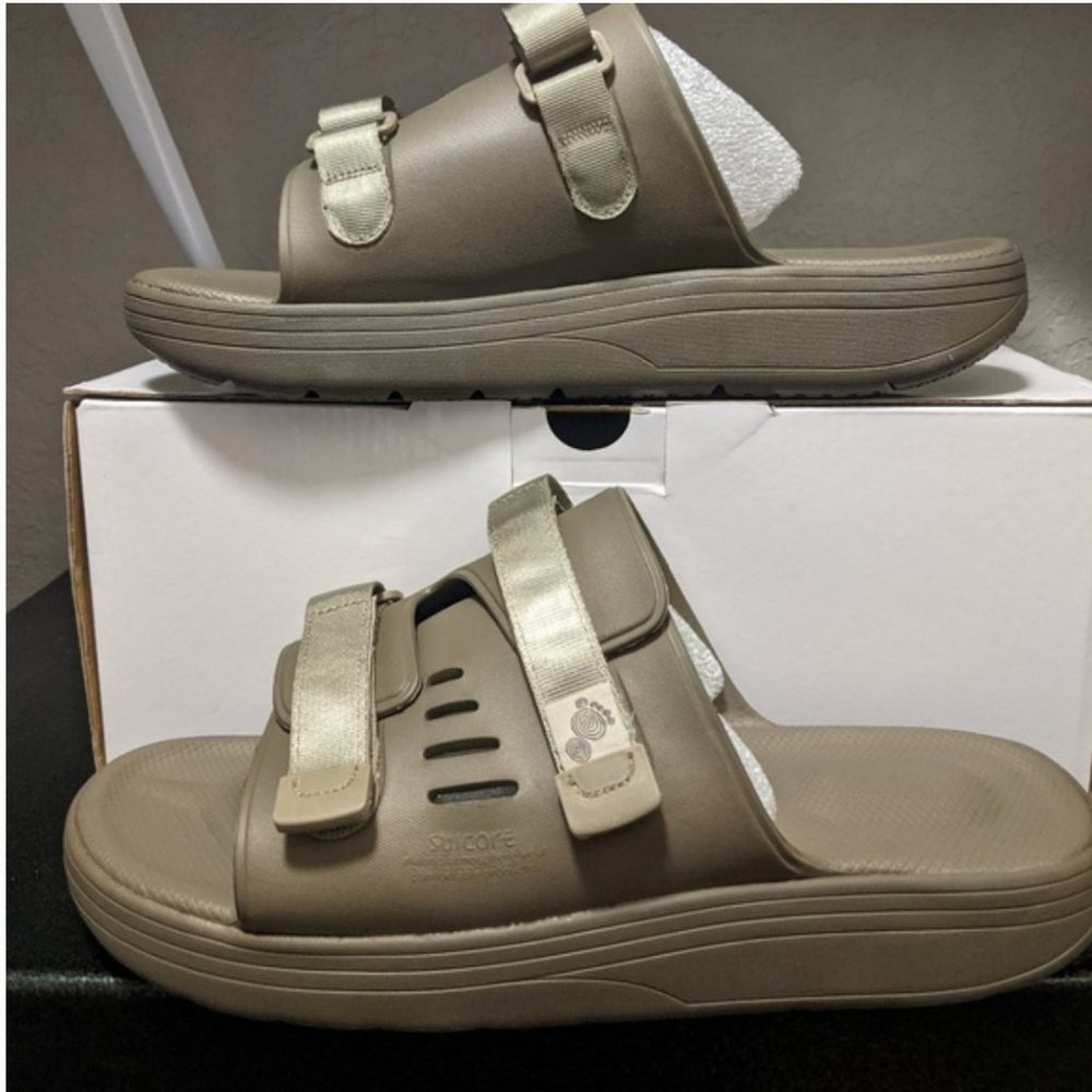 Suicoke Urich Slide Sandal olive colorway